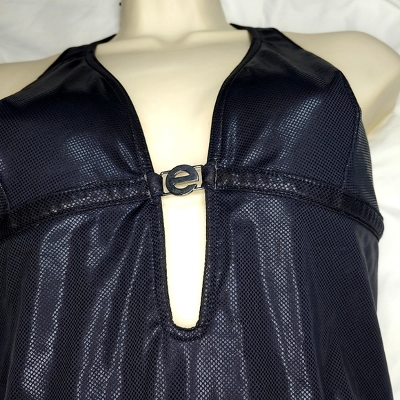 Elite Model One Piece Metallic Like Bathing Suit Size FR-42 EUR - 40 - Picture 2 of 10